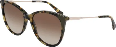 Image de Longchamp LO746S 320 KHAKI HAVANA 55/16/140 Lunettes de soleil femme