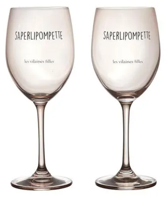 Image de Ensemble de 2 verres à vin roses