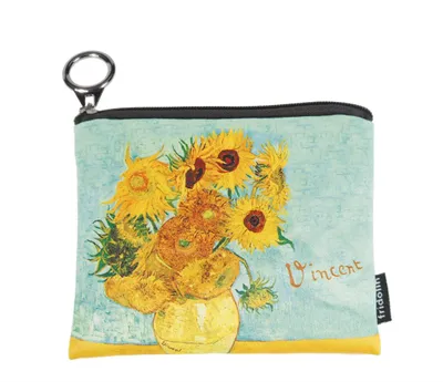 Image de Porte-monnaie en tissu « Les Tournesols de Van Gogh », Fridolin
