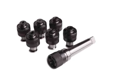 Produktbild von ASLAK 3050709, Zahnkranzbohrfutter, MT4, Metall, Stahl, Schwarz, Satinierter Stahl, CE, Spanien