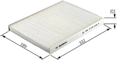 Produktbild von Bosch Filter, Innenraumluft  1 987 432 070