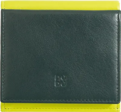 Produktbild von DUDU Geldbeutel Portemonnaie GRÜN BUNT Echtleder elegant leicht praktisch Damen