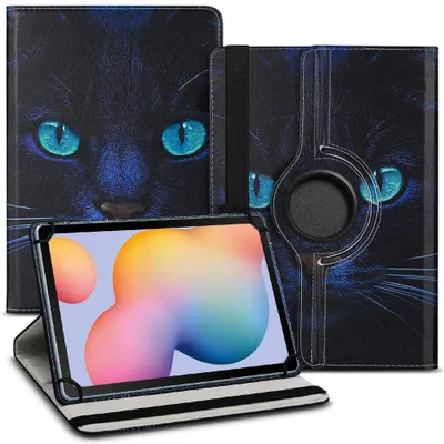 Produktbild von Tablet Tasche Samsung Galaxy Tab S11 S10 S9 S8 S7 FE Hülle 11 Zoll 360 DrehbarFarbe Uni 360 Taschen:Motiv 10