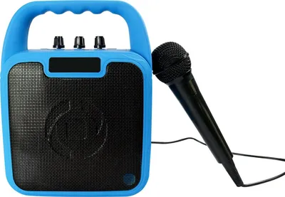 Image de Enceinte de fête sans fil avec microphone Bleu