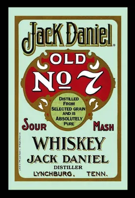Obrázok produktu pre Jack Daniels Retro - zrkadlo s potlačou 20x30 cm v plastovom ráme