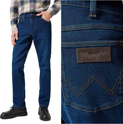 Produktbild von WRANGLER, Herren Jeanshosen, Straight fit, GREENSBORO, W32 L36, Blau, Jeans, baggyjeans, buggy