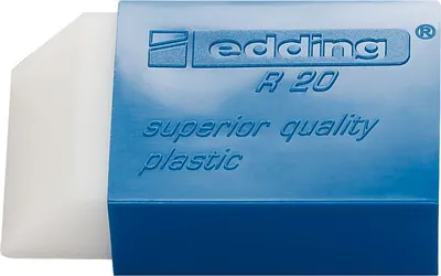 Image de Gomme edding R20 plastique 24x45x10 mm blister paquet de 10 pièces