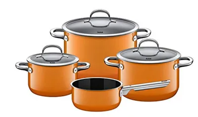 Produktbild von Silit 2109302513 Topf-Set 4-tlg. Passion Orange