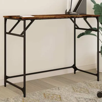 Obrázok produktu pre Písací stôl dymový dub 100x45x76 cm materiál na báze dreva a ocele 842268