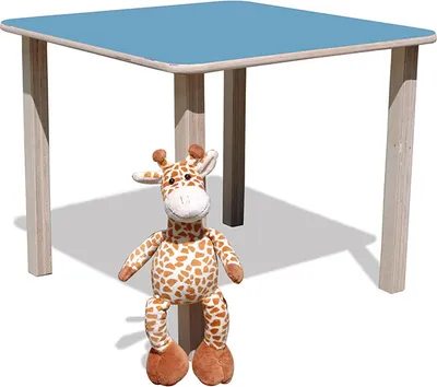 Produktbild von ELI Kindertisch - mit Bunter Tischplatte - Quadratisch - Hellblau