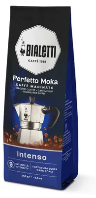 Produktbild von Bialetti Perfetto Moka Stark 250 g, 250 g, Dunkle Röstung, Kaffee, 30% Arabica, 70% robust, Tasche