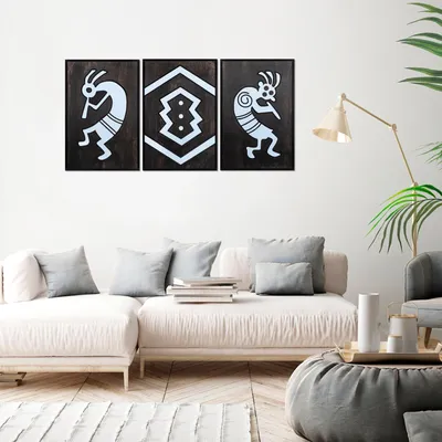 Immagine prodotto di Wallity, African- SKL1274, Colorato, Altri complementi d'arredo, 39 x 59 cm, 100% compensato (spessore: 1
