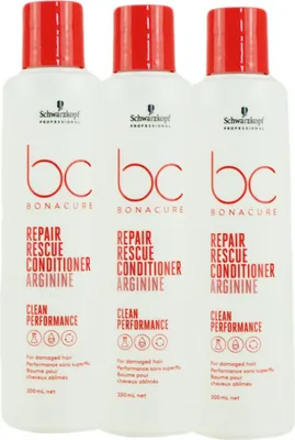 Produktbild von Schwarzkopf Bonacure Repair Rescue 3 x 200 ml Conditioner Set