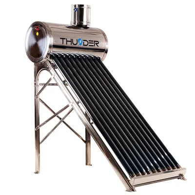 Immagine prodotto di Collettore solare - THUNDER - Collettore a tubi sottovuoto senza pressione da 100 litri in acciaio inossidabile - KSB-100L - Per la produzione di acqua calda