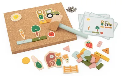 Produktbild von Trixie Holz Hammer Spiel Bauernhof pädagogischesSpielzeug