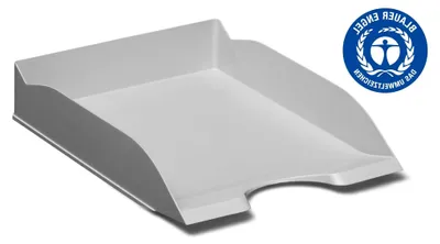 Produktbild von ECO Briefablagen A4, Blauer Engel , 6 Stück, grau