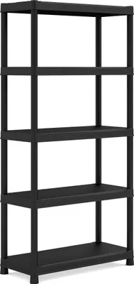 Produktbild von KIS Kunststoffregal "PLUS", 90/40/5 Schwarz