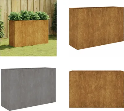 Obrázok produktu pre vidaXL Zvýšený záhon 120x40x80 cm Corten oceľ - Zvýšený záhon - Zvýšený záhon - Kvetináč