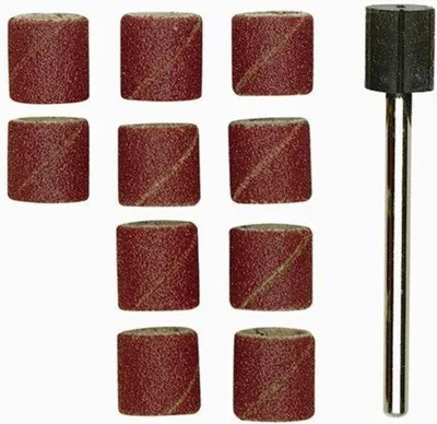 Image de Proxxon 28980 Schleifzylinder 10mm mit 10 Schleifb, rostrot/schwarz