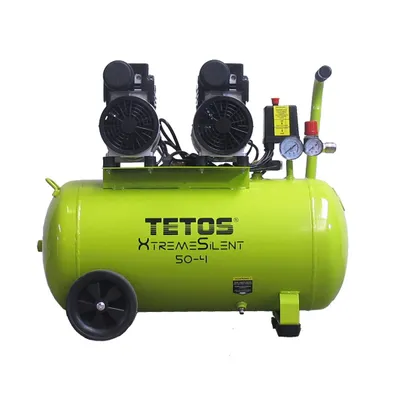 Produktbild von TETOS Flüsterkompressor Leise Druckluft Kompressor mit 2 Motoren 8bar 1,5kW