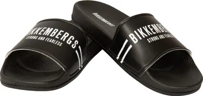 Produktbild von BIKKEMBERGS Strand- oder Pool-Slipper für Herren mit vertikalen Streifen aus der Serie BKK3MSR02 mit Logo, Taglia 43 - Size 43, PVC 100%