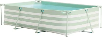Produktbild von Swim Essentials Rahmenpool grün/weiß, inkl. Filterpumpe, 300 x 200 x 75 cm | Swimming Pool Planschbecken Schwimmbecken
