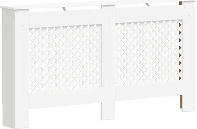 Zdjęcie produktu dla vidaXL Osłona grzejnika biała 152x19x81,5 cm MDF