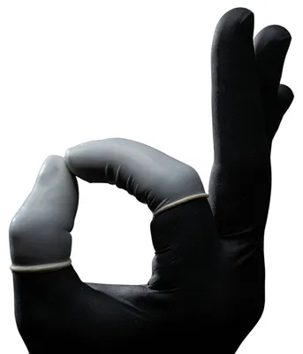 Latex Fingerlinge 100 Stück, Größe S, puderfrei