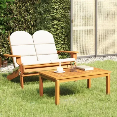 Produktbild von 2-tlg. Garten-Lounge-Set Adirondack Massivholz Akazie , Gartenmöbel-Sets Design 2024