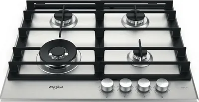 Obrázok produktu pre Whirlpool AKWL 628/IXL, Nerezová oceľ, Vstavaný, 59 cm, Plynový, Liatina, 4 zone(s)