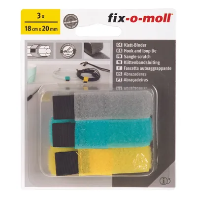 Produktbild von Klettbinder Set fix-o-moll 3 Farben