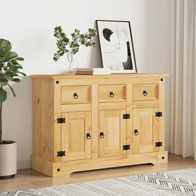 Produktbild von vidaXL Sideboard "Corona" Braun 112x44x78 cm Massivholz Mexikanische Kiefer
