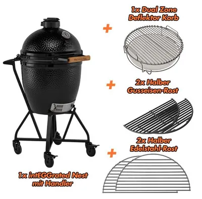 Produktbild von Big Green Egg The Onyx Starterset Large Art.Nr. OXALHD4