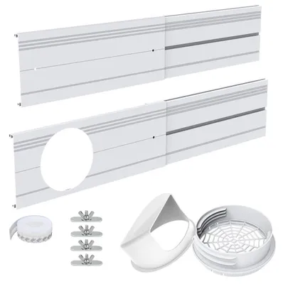Fensterabdichtungsset für Klimaanlage, verstellbar, 13/15 cm