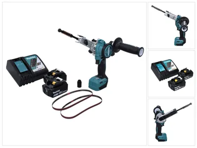 Image de Makita DBS 180 RT Lime à bande sans fil 18 V 9 x 533 mm Brushless + 2x batterie 5,0 Ah + chargeur