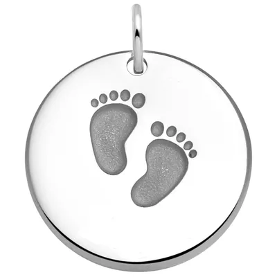 Produktbild von Miamar 82504 Damen Anhänger Babyfüße Silber