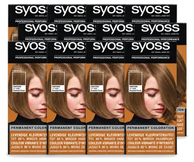 Productafbeelding van 12 x Syoss Pantone Haarverf 6-66 Roasted Pecan - Voordeelverpakking - 12 stuks