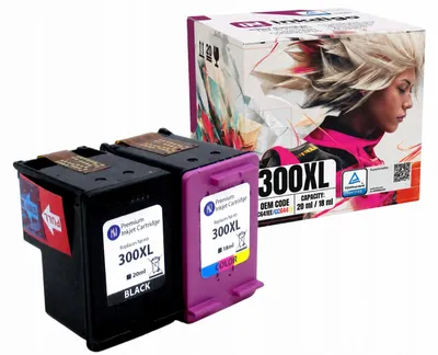 Produktbild von Inkdigo Tintenset 300XL für HP DeskJet D1658, D1660, D1663, D1668 – Schwarz/Color, 38 ml,, KI-generiertes Bild