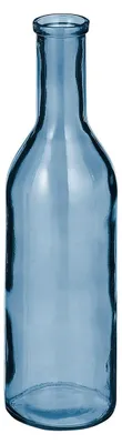 Produktbild von Mica Decorations Vase - Rioja - flaschenformig - blau - Glas - 15x50cm