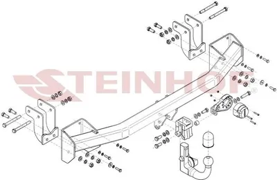 Produktbild von STEINHOF M-358 Anhängerkupplung 2000kg Max für MITSUBISHI OUTLANDER III (GGW, GFW, ZJ)