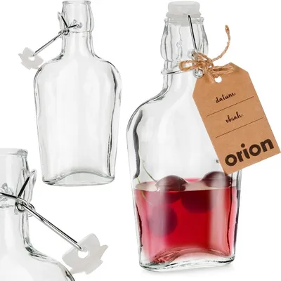 Immagine prodotto di Bottiglia in vetro Orion Bottiglia con tappo a battente in vetro per grappa 180 ml