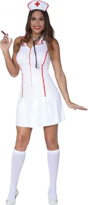Produktbild von y Krankenschwester Kleid als Karneval Damen Kostüm Gr. S - M , Größe:S
