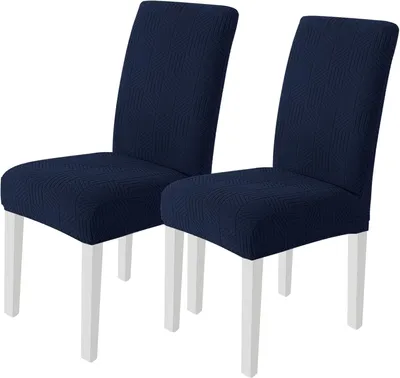 Produktbild von Famanu Stuhlbezüge 2 Stück - Moderne Elastische Stuhlbezüge - Universelle Esszimmerstuhlbezüge - Waschbare Stuhlbezüge - Grün