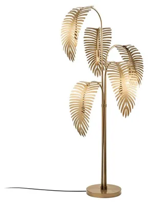 Image de Lampadaire Lampe sur pied doré - 71 × 71 × H 157 cm - 5 x E14 Max 40W - IP20