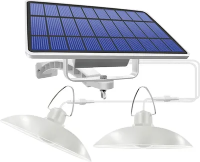 Obrázok produktu pre Solárna LED lampa TFO, dvojitá, 520 lm, 6W, 4500K, 5500mAh, biela