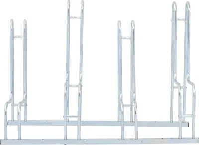 Immagine prodotto di Supporto per 4 Bici da Pavimento Autoportante Acciaio Zincato