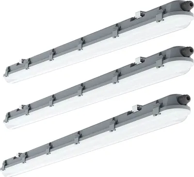 Produktbild von 3er Set LED Wannenleuchten, 4320 Lumen, kaltweiß