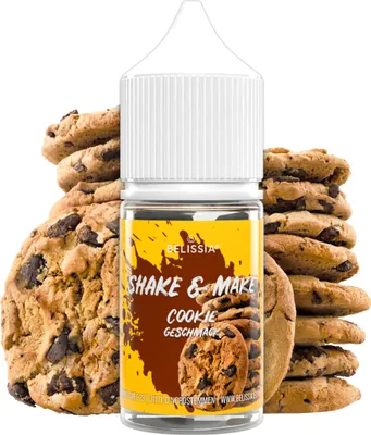 Produktbild von Belissia Shake and Make Cookie - 30 ml hochdosiertes Lebensmittelaroma - zum Nachfüllen - Für Backen, Speisen, Getränke, Shakes, DIY uvm