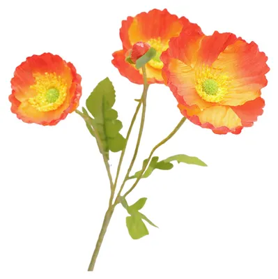 Produktbild von Künstlicher Blumenstrauß für die Vase, realistische Kunstseidenblumen mit 3 Blütenköpfen und 1 Knospe, für Heimdekoration, Hochzeiten, Partys, Tischdekoration, Blumenarrangement