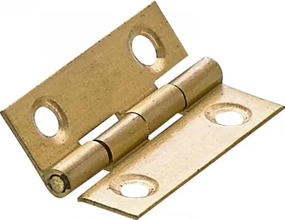 Produktbild von Set mit 2 Universalscharnieren aus Messing für Möbel, L.38 x B.25 mm